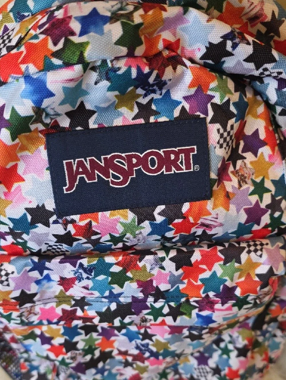 NWT JanSport daypack featuring the colorful 